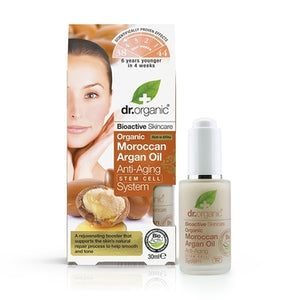 Dr Organic Moroccan Argan Oil Anti-Aging Stem Cell System 30ml - Natural Ethos