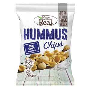 Eat Real Hummus Sea Salt Chips 135g - Natural Ethos