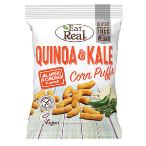 Eat Real Quinoa Kale Puffs Jalapeno Cheese 113g - Natural Ethos