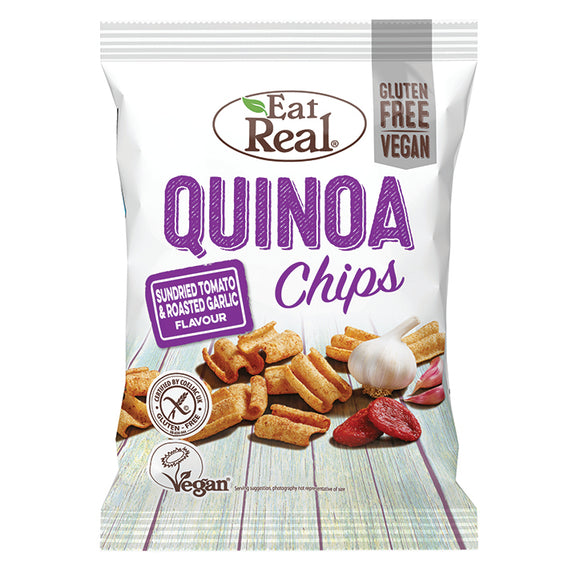 Eat Real Quinoa Tomato & Garlic Chips 80g - Natural Ethos