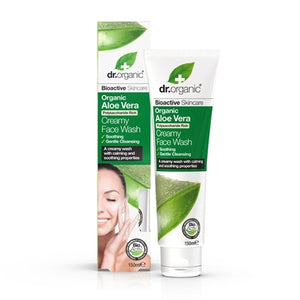 Dr Organic Aloe Vera Creamy Face Wash 150ml - Natural Ethos