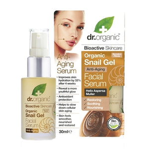 Dr Organic Snail Gel Face Serum Anti-Aging 30ml - Natural Ethos