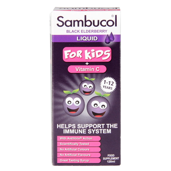 Sambucol Black Elderberry Liquid For Kids 120ml - Natural Ethos