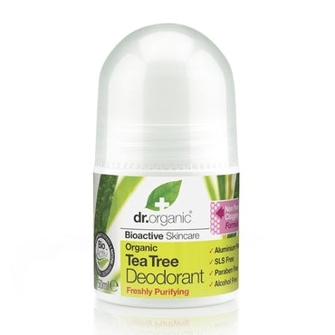 Dr Organic Tea Tree Deodorant 50ml - Natural Ethos