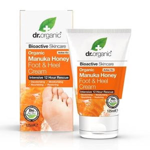 Dr Organic Manuka Honey Foot & Heel Cream 125ml - Natural Ethos