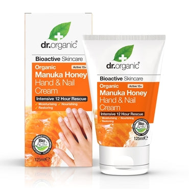 Dr Organic Manuka Honey Hand & Nail Cream 125ml - Natural Ethos