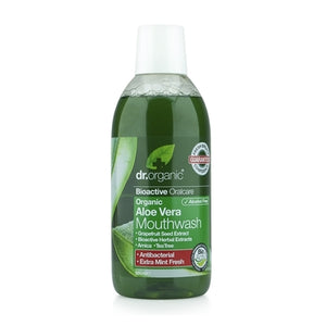 Dr Organic Aloe Vera Mouthwash 500ml - Natural Ethos