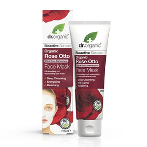 Dr Organic Rose Otto Face Mask 125ml - Natural Ethos
