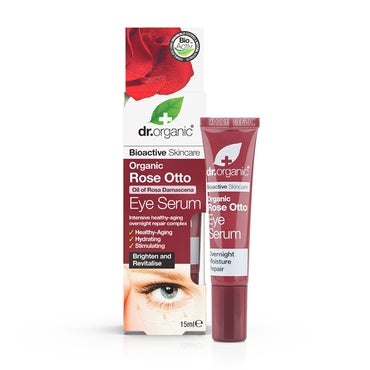 Dr Organic Rose Otto Eye Serum 15ml - Natural Ethos