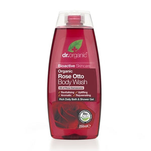 Dr Organic Rose Otto Body Wash 250ml - Natural Ethos