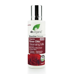 Dr Organic Rose Otto Cleansing Milk 150ml - Natural Ethos