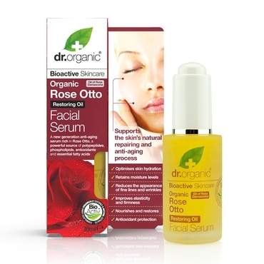 Dr Organic Rose Otto Facial Serum 30ml - Natural Ethos