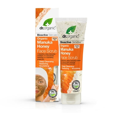 Dr Organic Manuka Honey Face Scrub 125ml - Natural Ethos