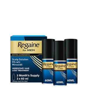 Regaine for Men Extra Strength Hair Loss & Regrowth Scalp Solution with Minoxidil