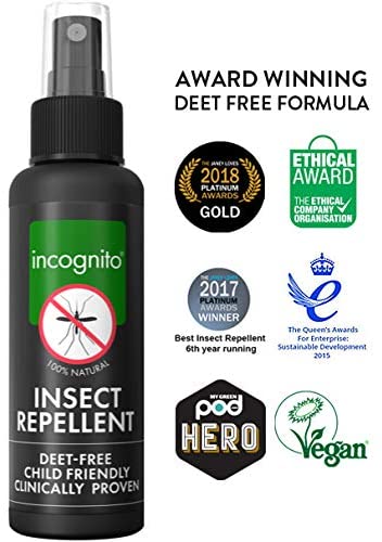 Incognito 防蚊子和昆蟲噴霧100毫升 - Natural Ethos
