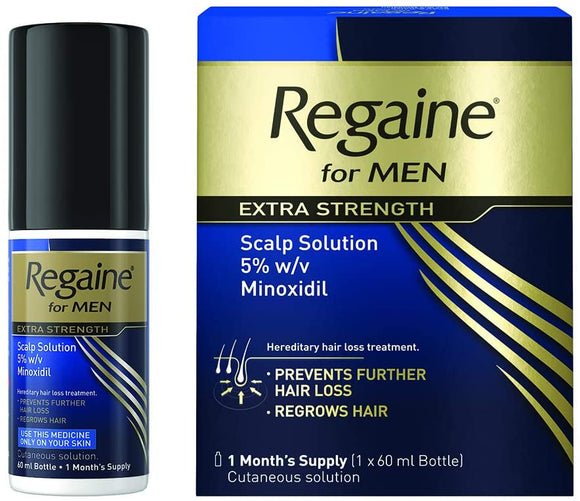 購買Regaine倍健男仕專用防脫髮生髮水60毫升(一個月份量) - Buy Regaine Regaine for Men Extra Strength Hair Loss & Regrowth Scalp Solution with Minoxidil and other Regaine products with delivery