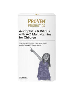 ProVen Probiotics Lactobacillus & Bifidus A-Z Multivits Child Tablets 30 Capsules - Natural Ethos
