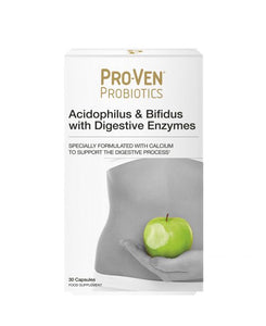 ProVen Probiotics Acidophilus & Bifidus With Digestive Enzyme Caps 30 Capsules - Natural Ethos
