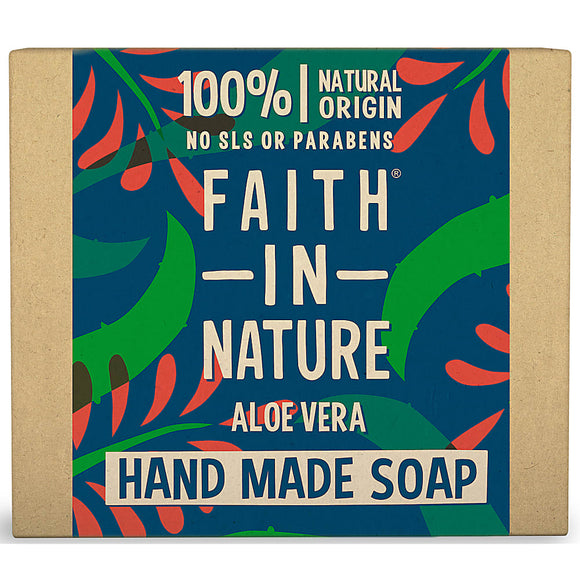 Faith In Nature Organic Aloe Vera Hand Made Soap 100g - Natural Ethos